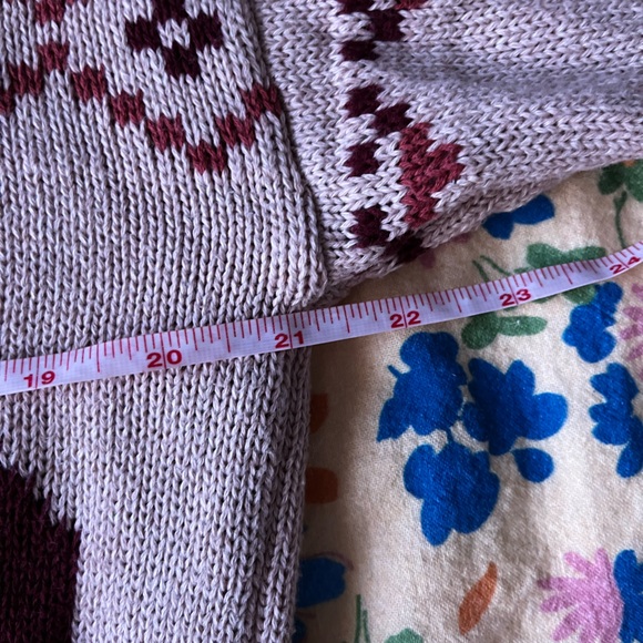 ModCloth Beige and Purple Knit Cardigan - Picture 4 of 4